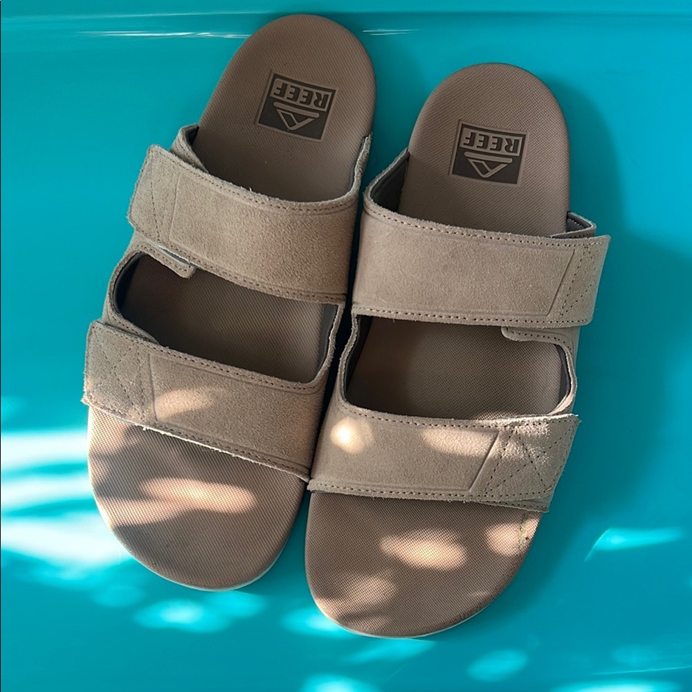Reef Tan Slide Sandals